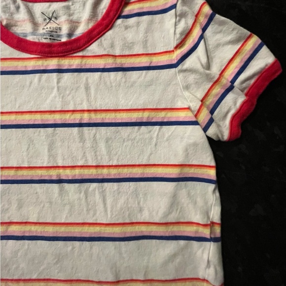 PacSun Basics Striped Ringer Crop Top – XS - Picture 2 of 3